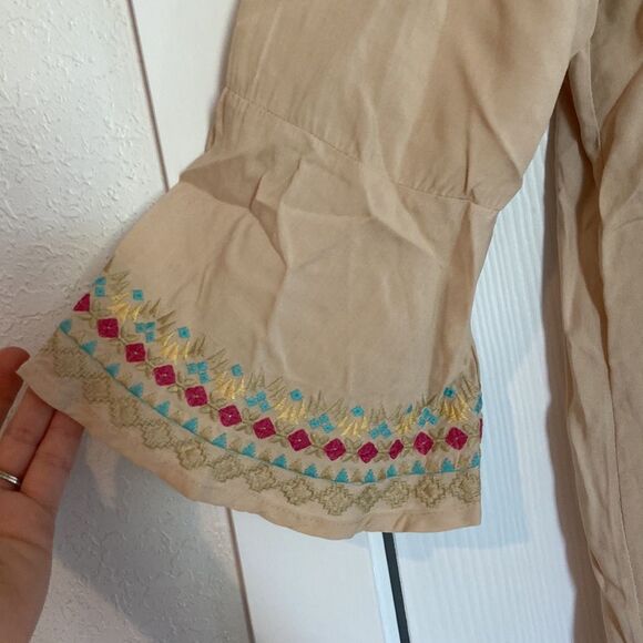 NWT Andree boho ivory embroidered dress - Picture 4 of 7